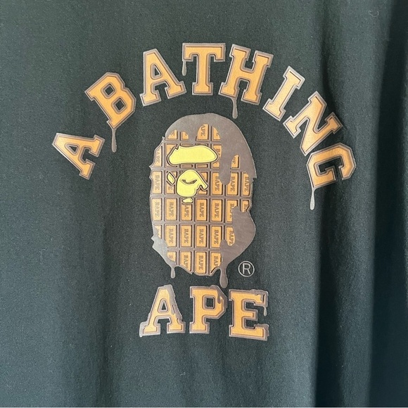 Bape A Bathing Ape XL Valentine Chocolate Ape Head Black Short Sleeve Tee - Picture 4 of 10